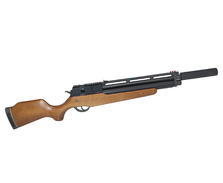 Carabina De Pressão Pcp Rossi R8 Short Ação Dupla Madeira 8 Tiros 315 M/s 5,5mm