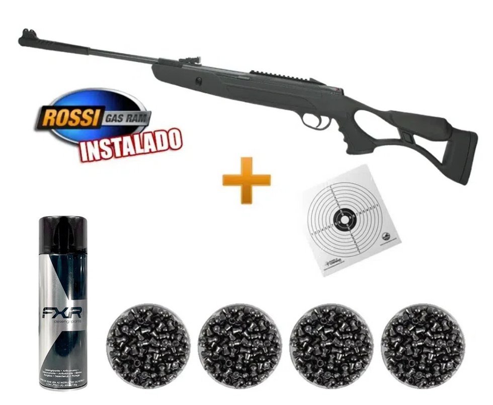 Carabina De Pressão Hatsan Strike Airtact Pd Gas Ram 60kg 5,5mm + 04 Chumbinho + Alvo + Lubrificante
