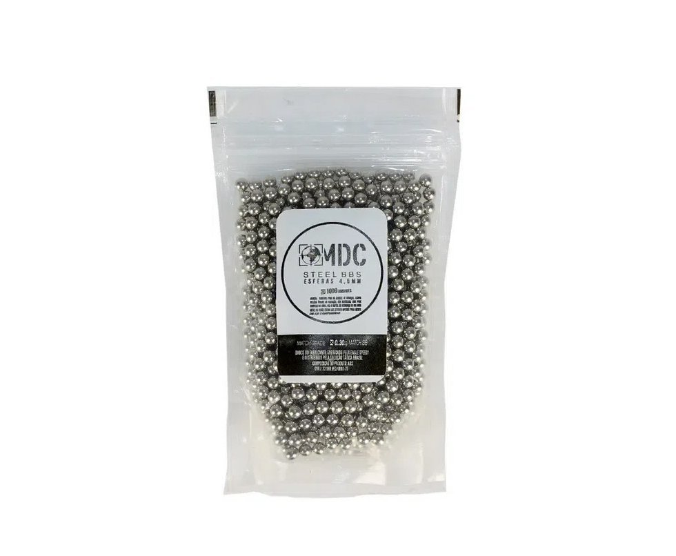 Esfera De Aço Bbs 4.5mm Com 1000und Ultra Polida - Mdc