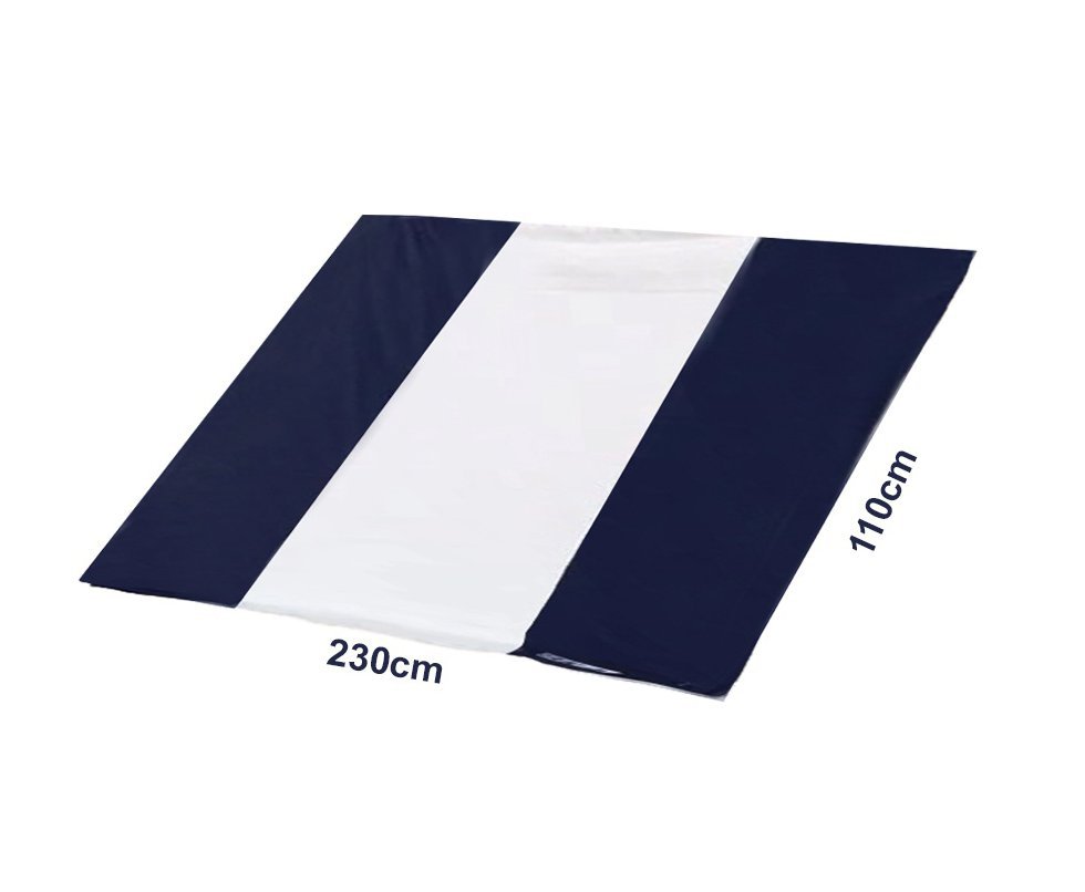 Fechamento Lateral Para Tenda Zaka Riviera Marinho E Branco 230x110cm