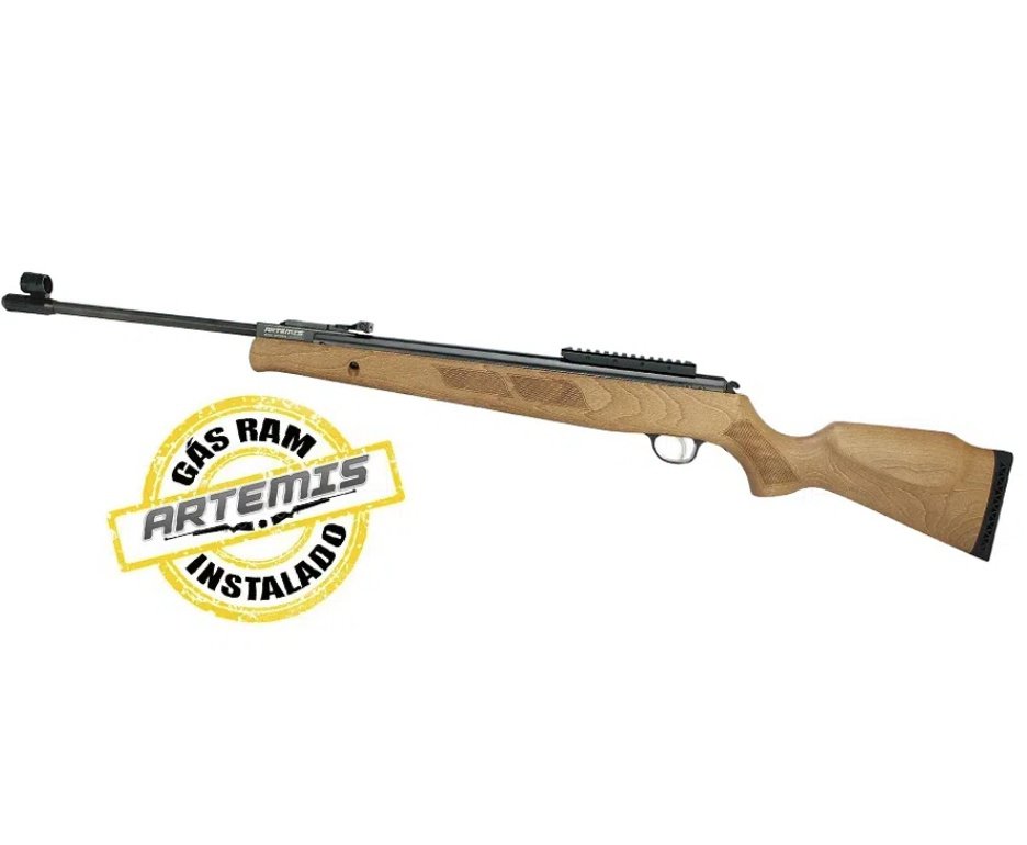 Carabina de Pressão Artemis GR1600W Falcon Gás Ram 5.5mm Com Supressor - FXR Armas