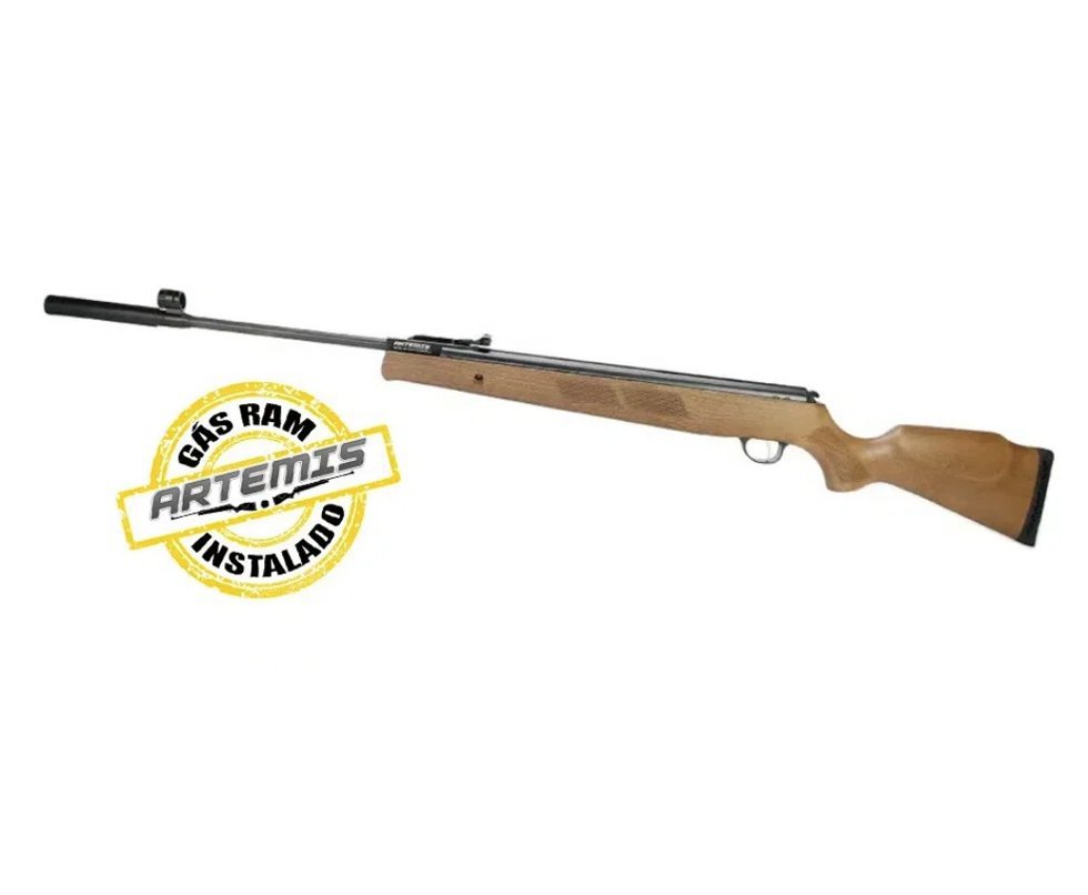 Carabina de Pressão Artemis GR1600W Falcon Gás Ram 5.5mm Com Supressor - FXR Armas