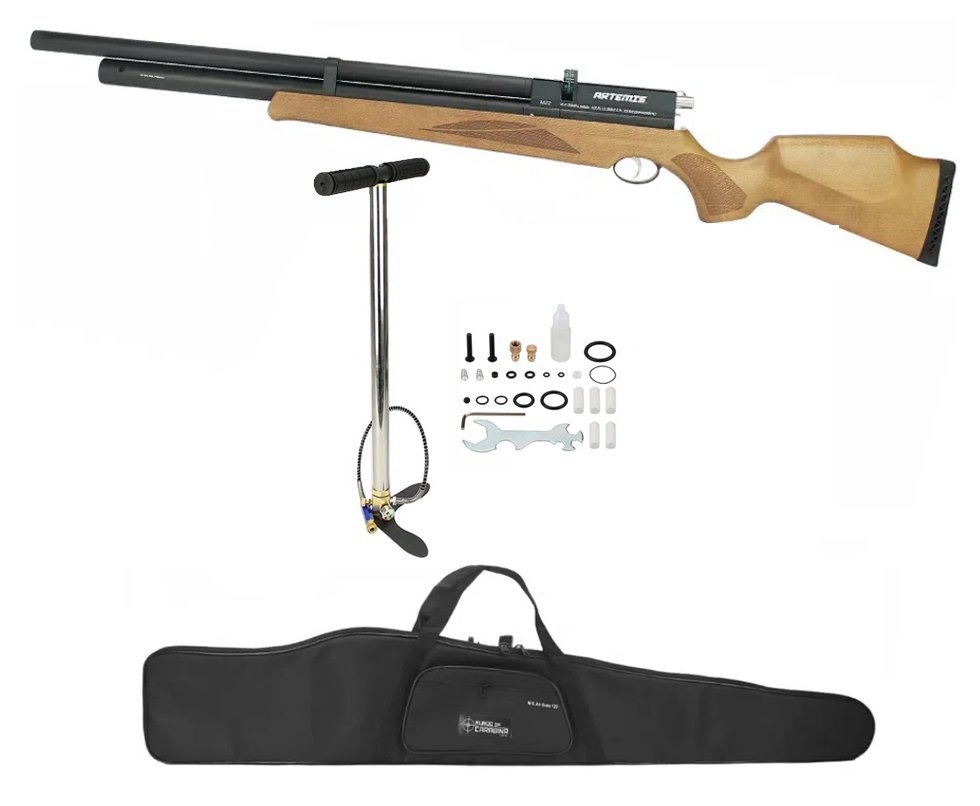 Carabina De Pressão Pcp Artemis M22 13 Tiros 4.5mm + Bomba Manual + Capa