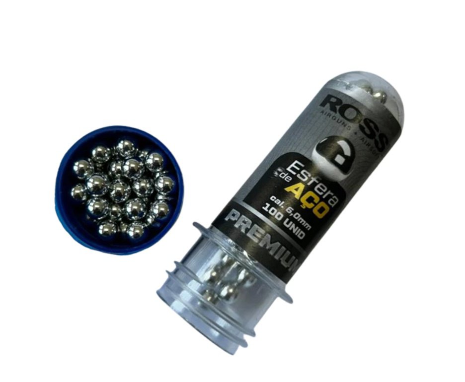 Esfera De Aço Rossi 6,0mm Para Pistola Co2 100und