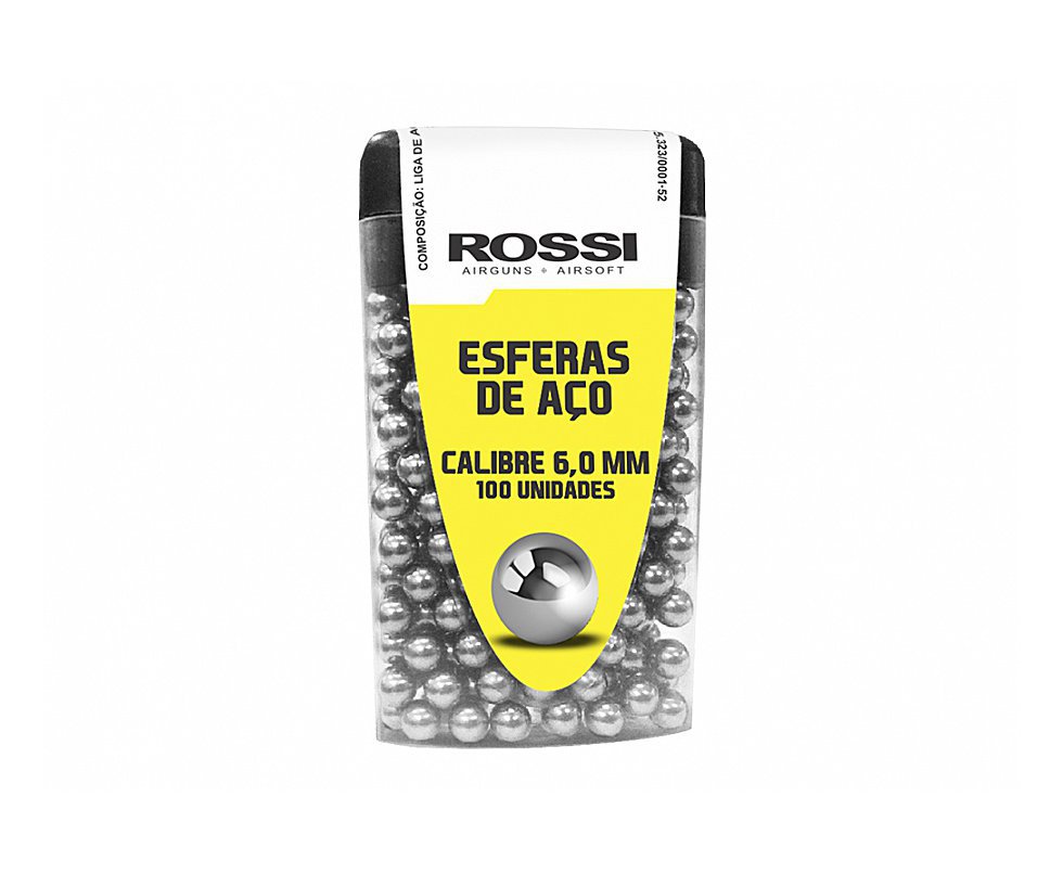 Esfera De Aço Rossi 6,0mm Para Pistola Co2 100und