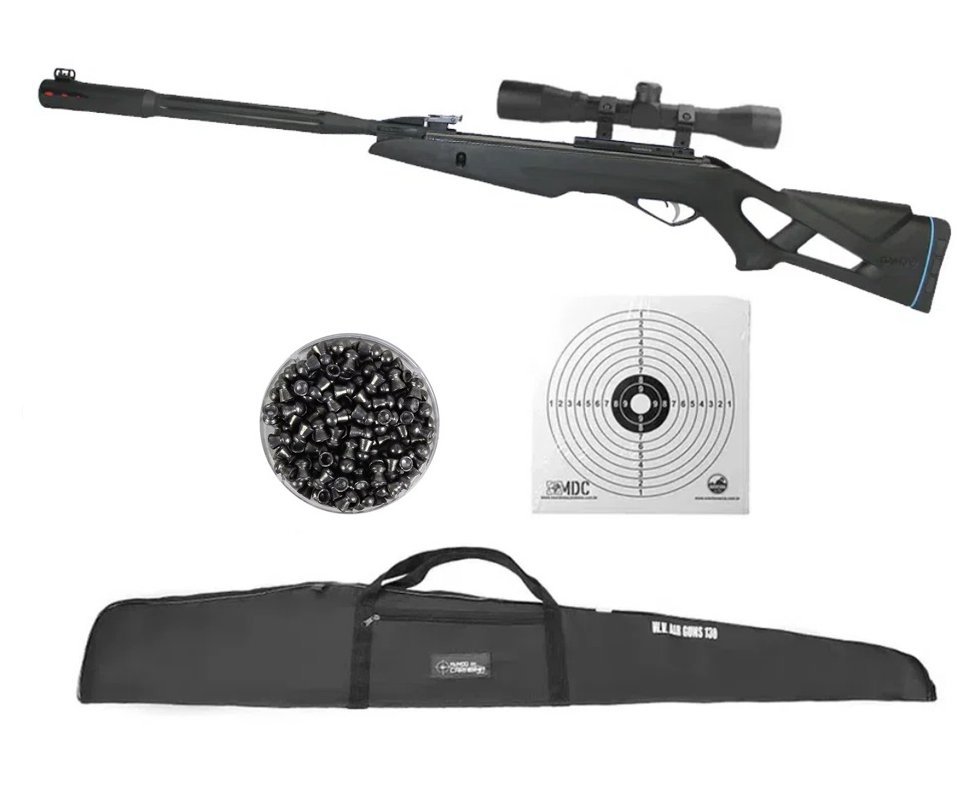 Carabina De Pressão Gamo Whisper Fusion Igt 5,5mm + Luneta 4x32 + Capa + Chumbinho
