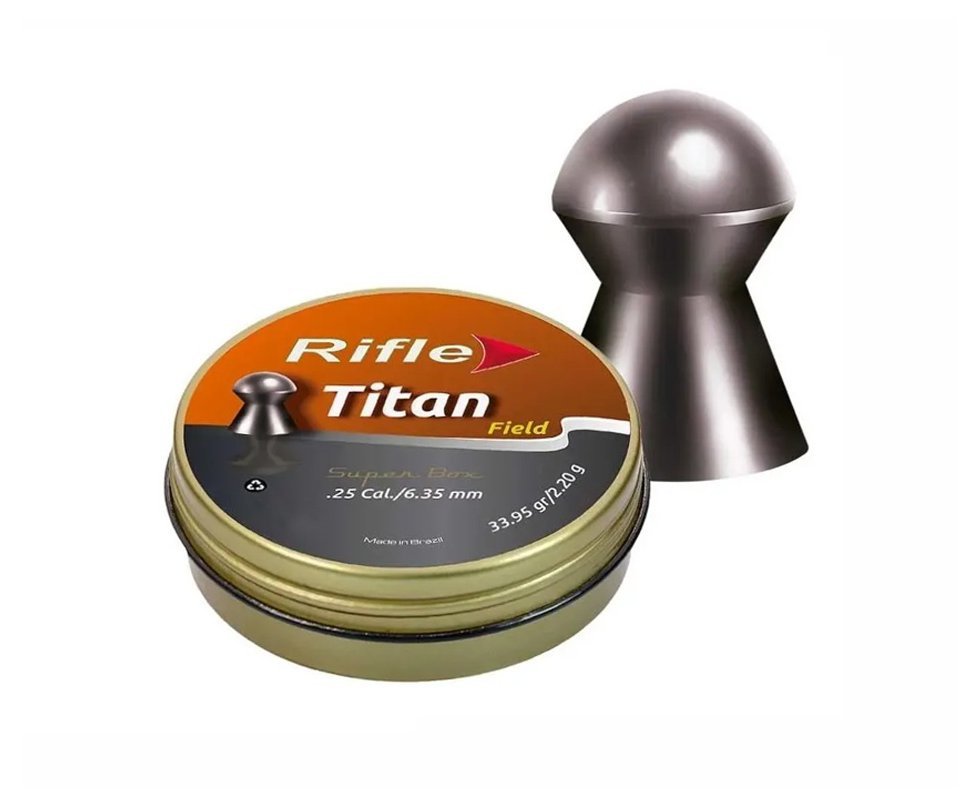 Chumbinho Titan Field 6.35mm 150 Unidades Precisão E Distancia - Rifle