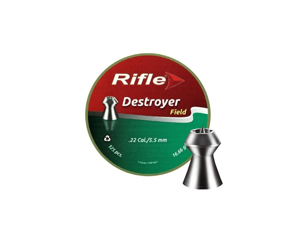 Chumbinho Rifle Destroyer Field 5,5mm Com 125 Und