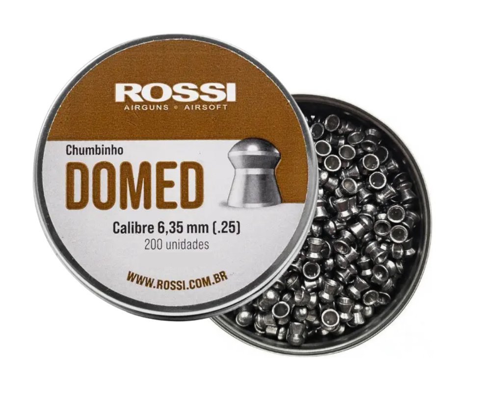Chumbinho Domed 6.35mm 200und - Rossi