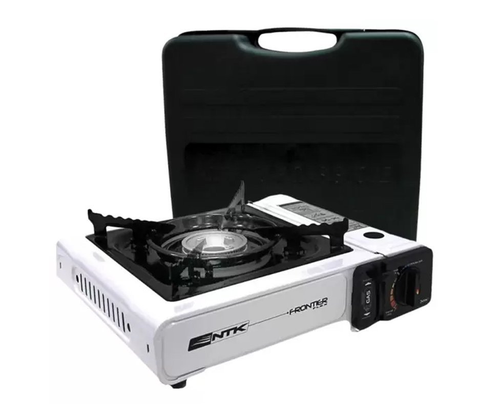 Fogareiro Frontier Portatil Para Cozinha E Camping Branco - Nautika