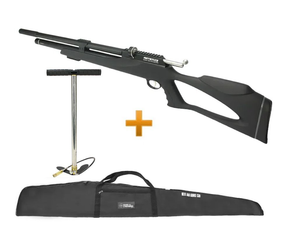 Carabina De Pressão Pcp M25 Thunder Black 4.5mm Artemis Fxr + Bomba + Capa