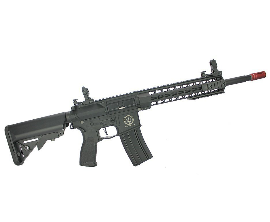 Rifle De Airsoft Ar15 Neptune Full Metal Keymod 10" Gatilho Et Elet 6mm Rossi + Capa Case + 4000bbs 0,20g