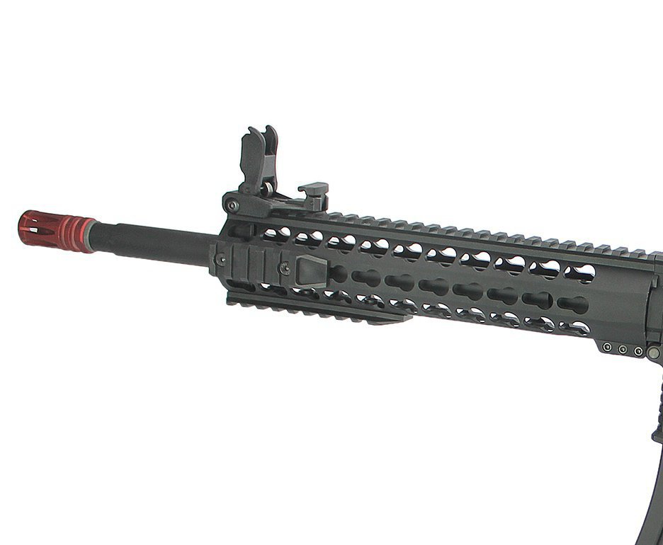 Rifle De Airsoft Ar15 Neptune Full Metal Keymod 10" Gatilho Et Elet 6mm Rossi + Capa Case + 4000bbs 0,20g