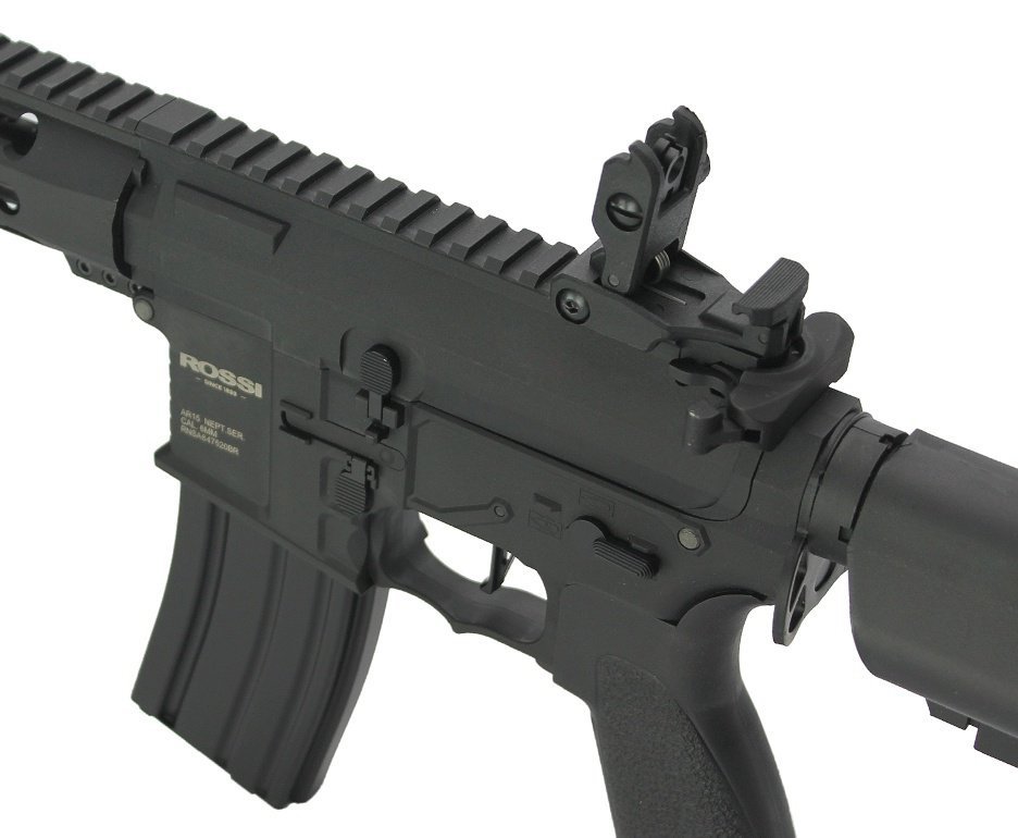Rifle De Airsoft Ar15 Neptune Full Metal Keymod 10" Gatilho Et Elet 6mm Rossi + Capa Case + 4000bbs 0,20g
