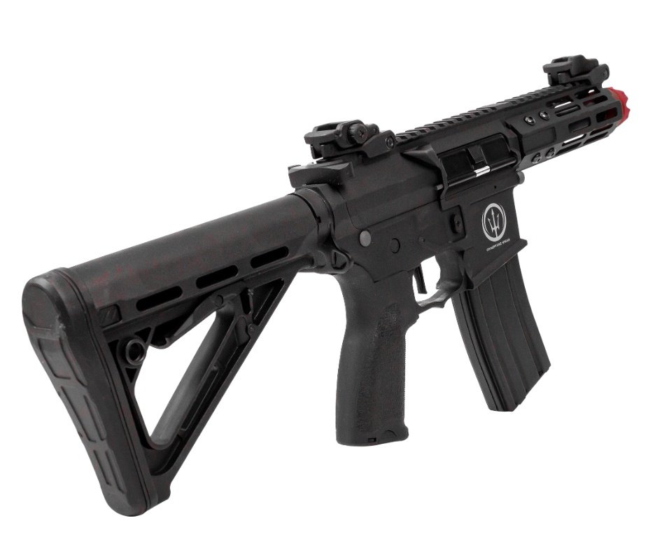 Rifle De Airsoft Pdw Rossi Ar15 Neptune 6mm Keymod 5,5" Com Gatilho Et + Capa Case Mdc + Bbs 0,30g 2000uni