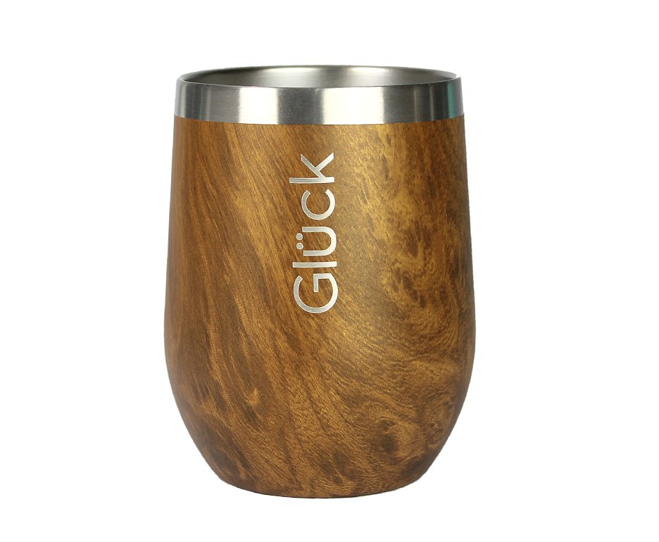 Copo Térmico Gluck Whisky Spirit 354ml Wood