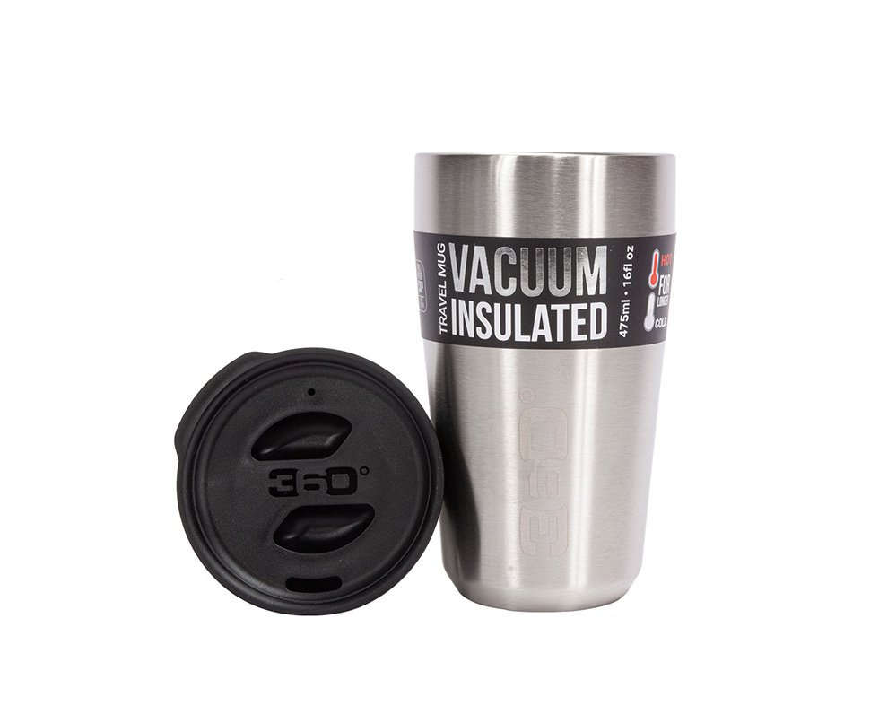 Caneca/Copo Térmica 360º com tampa Mug Large 475ml Prata - Sea To Summit