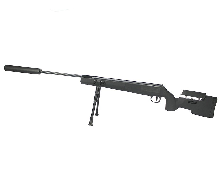 Carabina De Pressão Eagle Black 1250 Sniper Gas Ram 70kg 4.5mm Qgk By Spa