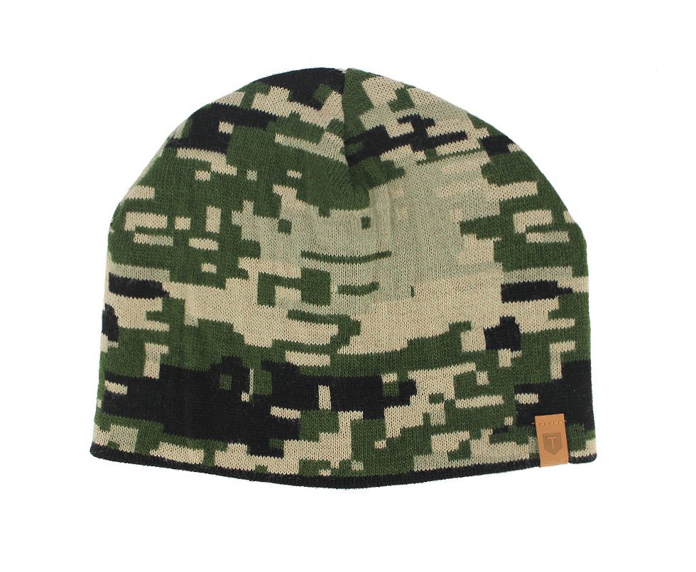 Gorro Lenhador Camuflado Verde/Tan Sem Aba - Taitus