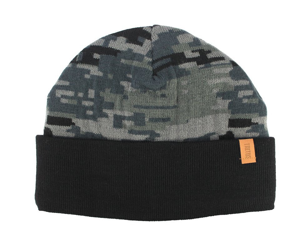 Gorro Lenhador Camuflado Cinza Com Abas - Taitus