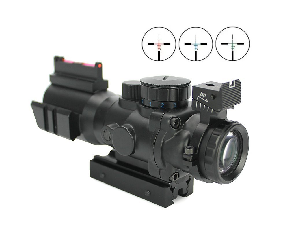Luneta/red Dot Acog Mira Holográfica Titan Tactical 4x32 Trilho De 11/22mm