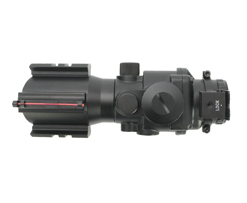 Luneta/red Dot Acog Mira Holográfica Titan Tactical 4x32 Trilho De 11/22mm