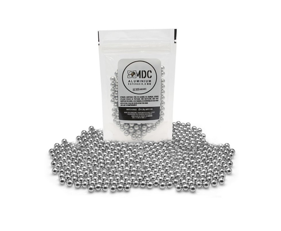 Esfera de aço Cromada Steel BBs 4.5mm Ultra polida com 300un - MDC