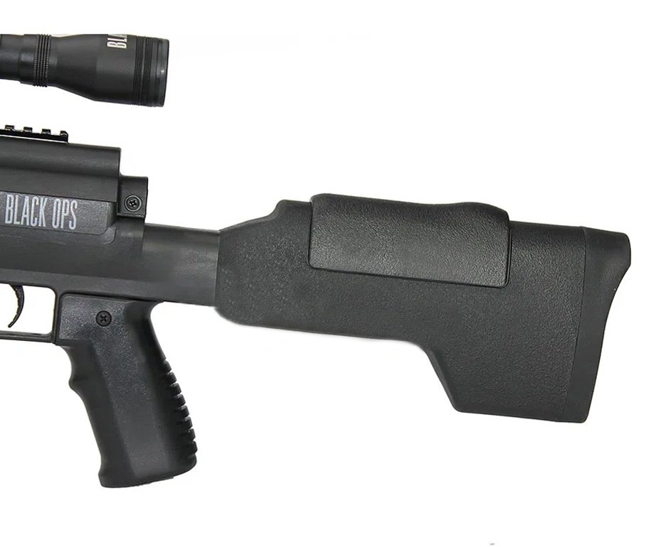 Carabina De Pressão Sniper Black Ops Cal 5,5mm Gas Ram 60kg Rossi + Luneta 4x32