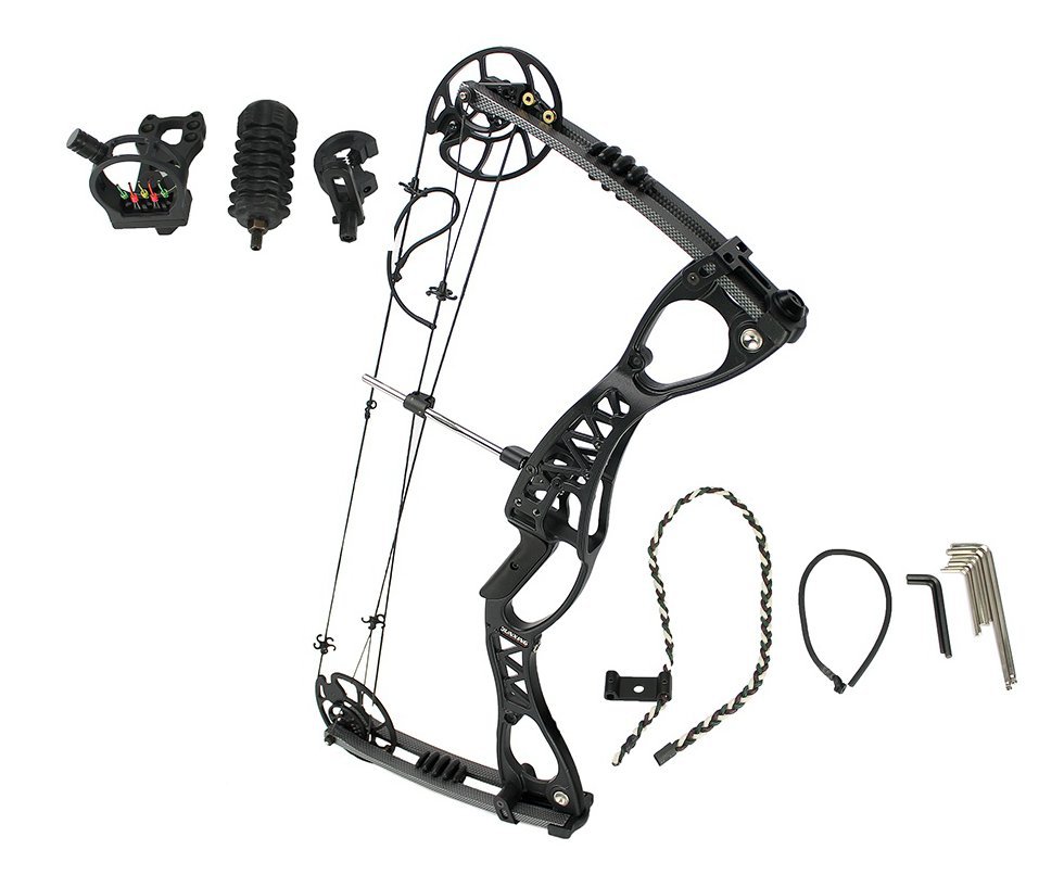 Conjunto de Arco Composto e Flecha M127 - Junxing Archery
