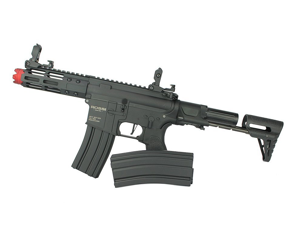 Rifle De Airsoft Pdw Rossi Ar15 Neptune 6mm Keymod 5,5" Com Gatilho Et