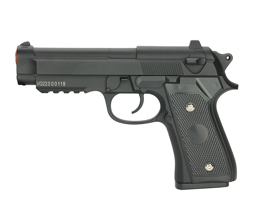Pistola de Airsoft PT92 V22 Full Metal Spring 6mm - Vigor
