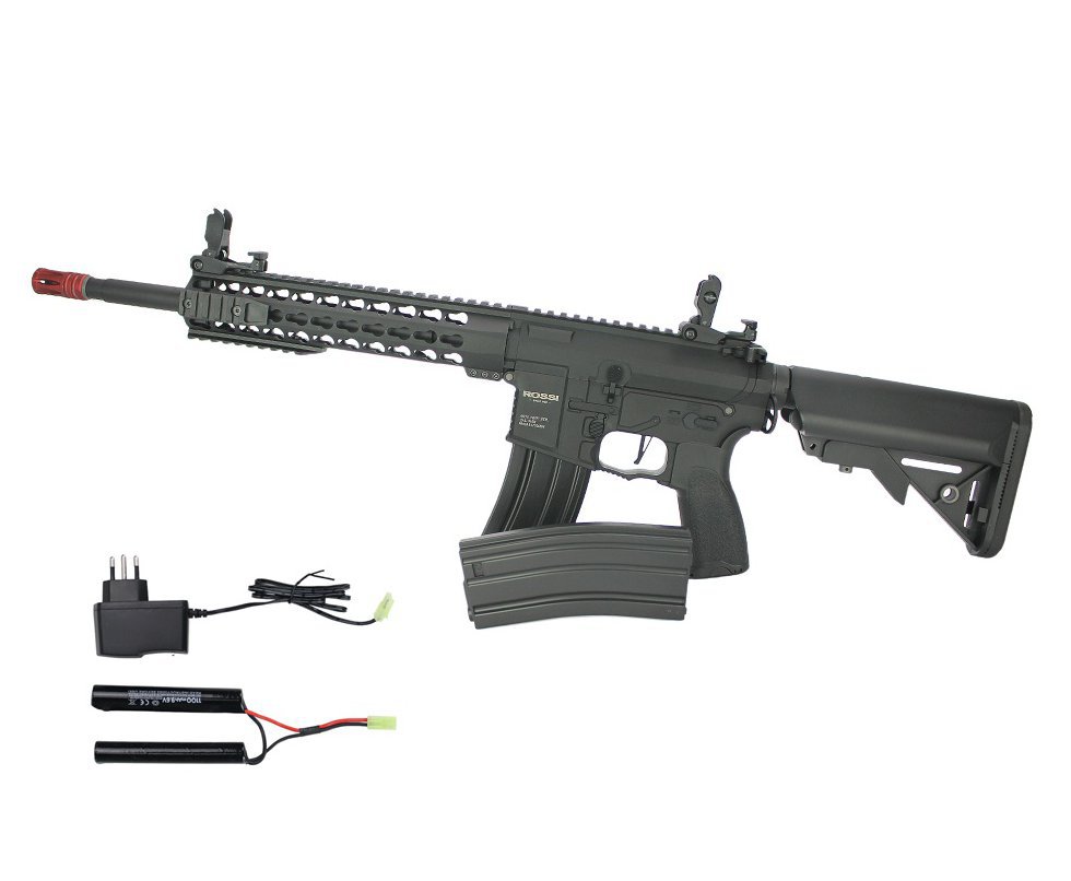 Rifle De Airsoft Ar15 Neptune Full Metal Keymod 10" Gatilho Et Elet 6mm Rossi
