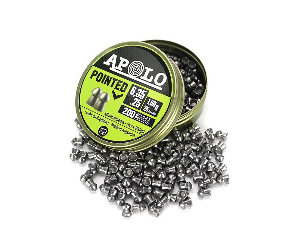 Chumbinho Apolo Pointed 6.35mm (200 un)
