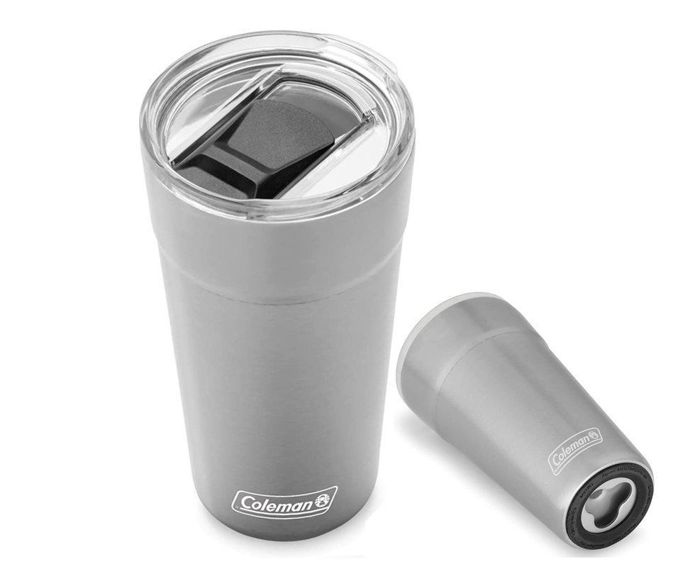 Copo Térmico para Cerveja Coleman Tumbler Inox Com Tampa e Abridor  600ml