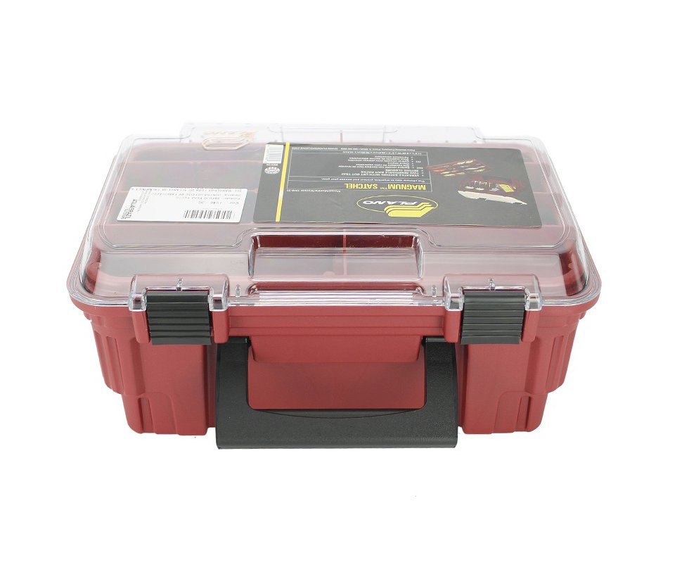 Caixa de pesca Plano 1348-30 Dupla Com Bandeja Vermelho