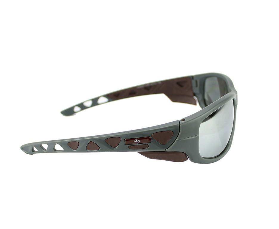 Óculos Insano Shades com Armação Grafite/Marrom - Lente Prata