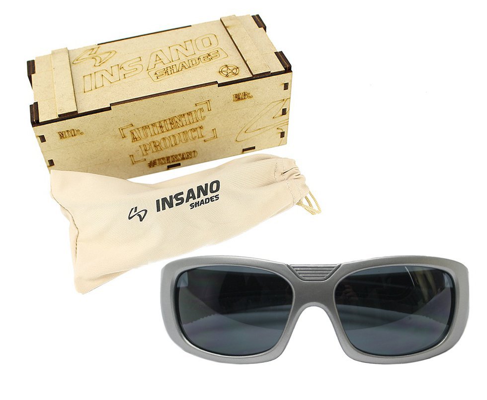 Óculos Balistico com Armação  20534-C678  Prata - Lente Prata - Insano Shades