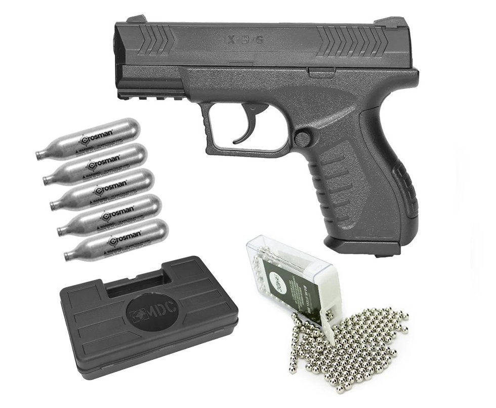 Pistola De Pressão Co2 Ux XBG 4,5mm Umarex + Case + Munição + CO2