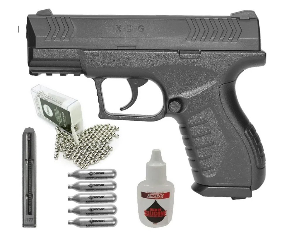 Pistola De Pressão Co2 Ux XBG 4,5mm Umarex + 01 Magazine + Munição + Co2