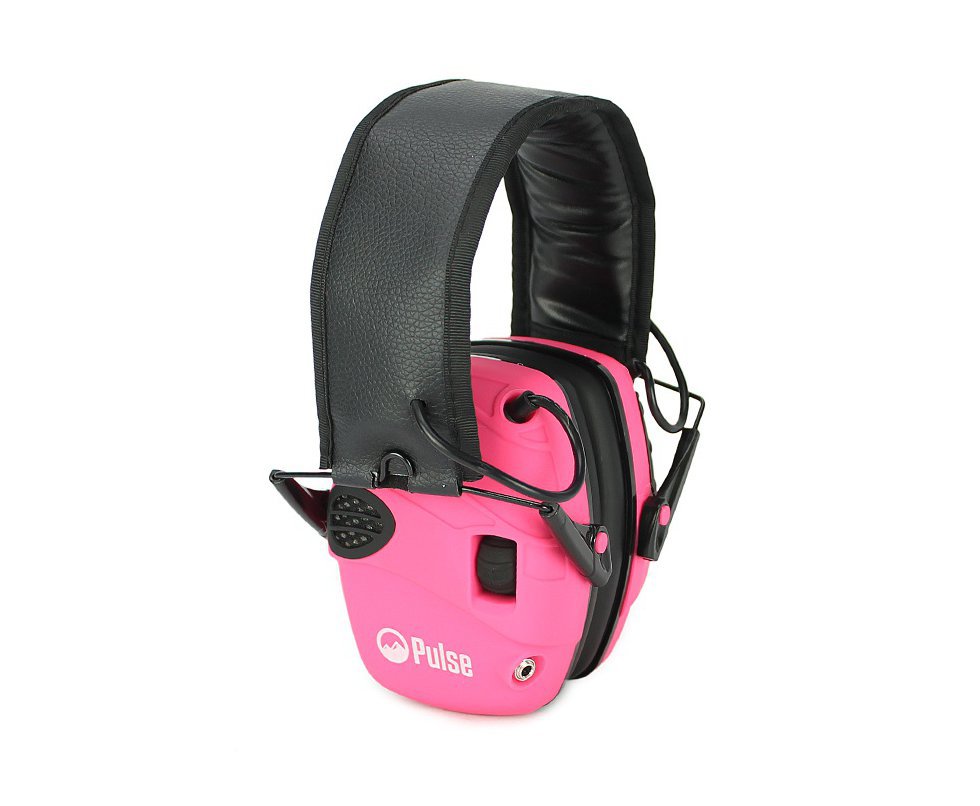 Abafador Eletrônico 22db Tiro Esportivo Entrada P2 Rosa - Pulse