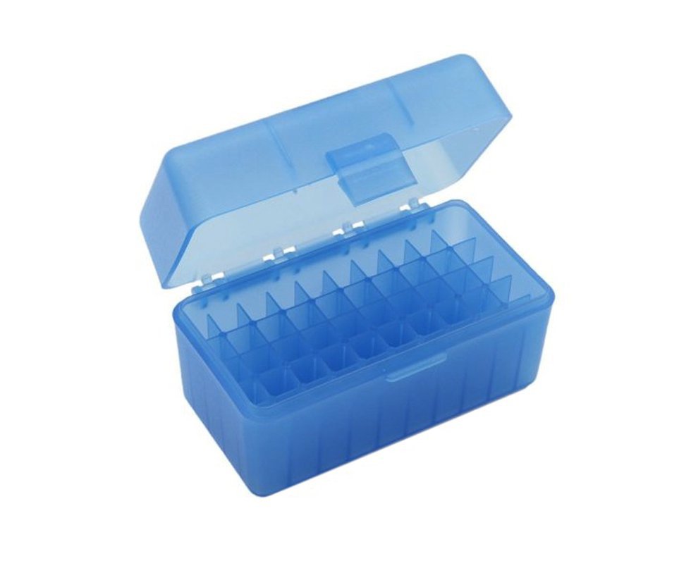 Caixa para munição RM50 Cal. 308/243W/7mm-08/6,5 Creed Azul - MTM Case Gard