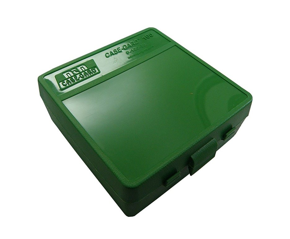 Caixa P/ Munições P100uni. Cal 38 Verde MTM Case-Guard