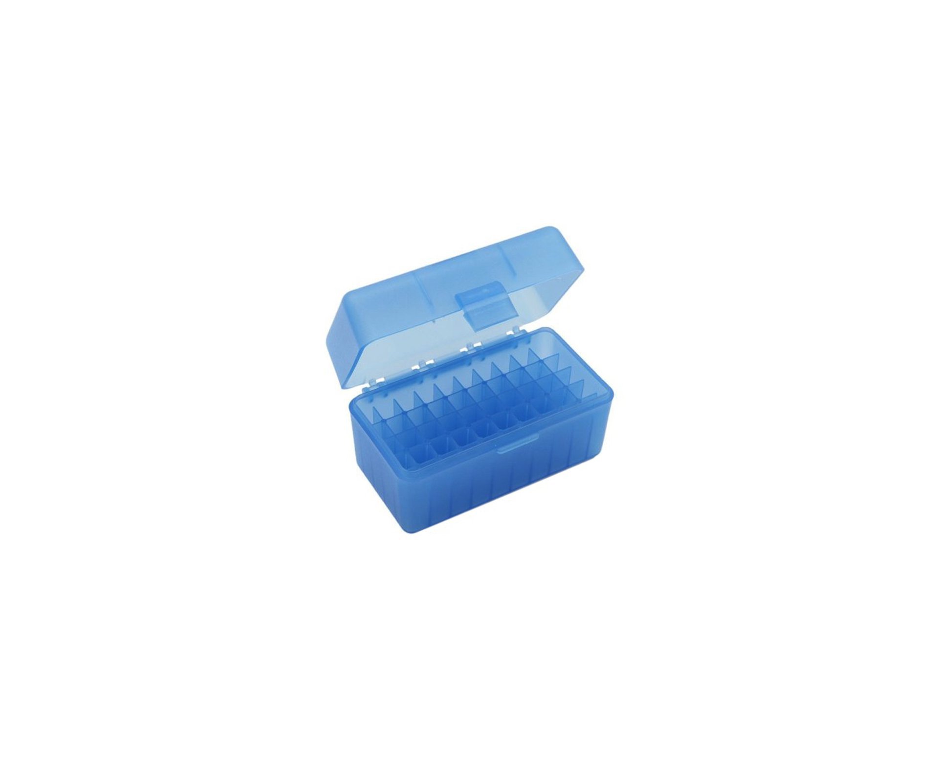 Caixa Plástica P/50 Munições P50-44 | Cal 41/44 | MAG.45 L | Colt MTM Case-Gard Azul c/ Slide