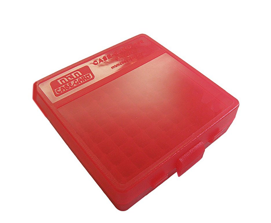 Caixa P/ Munições MTM Case-Gard P/100 Cal 380/9mm Vermelho