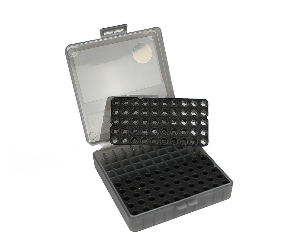 Caixa Para Munição Cal 22/380/9mm C/ 2 Grades Capacidade 100unds - MTM Case Gard