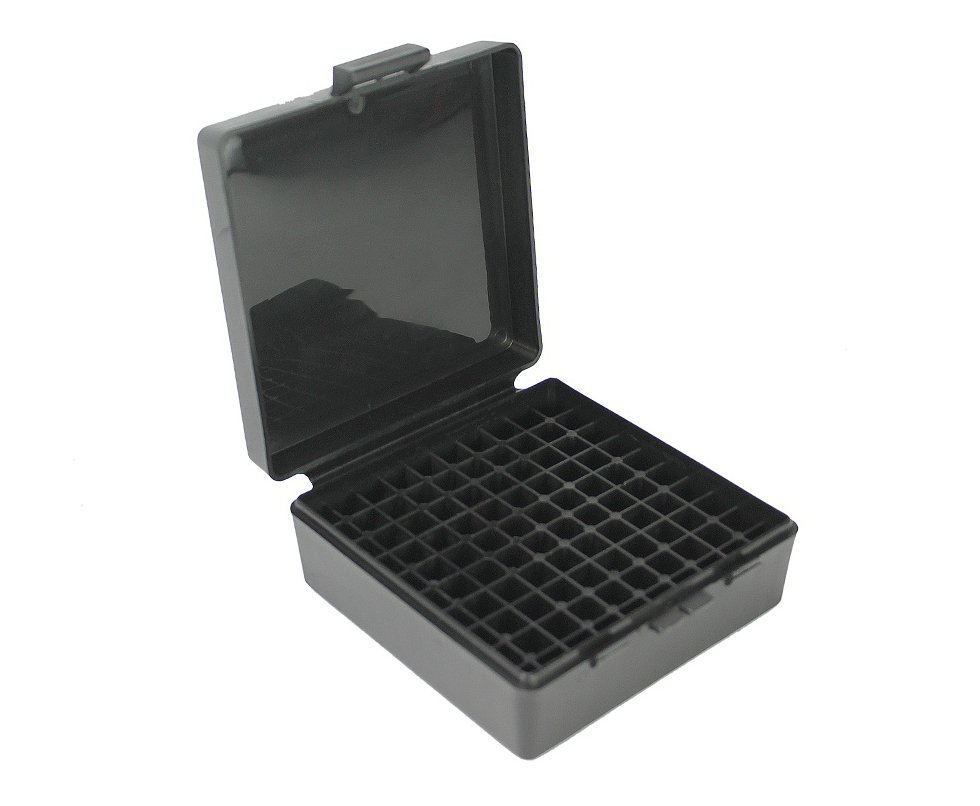 Caixa Para Munição Combat Cal. 38 Capacidade 100unds Preta