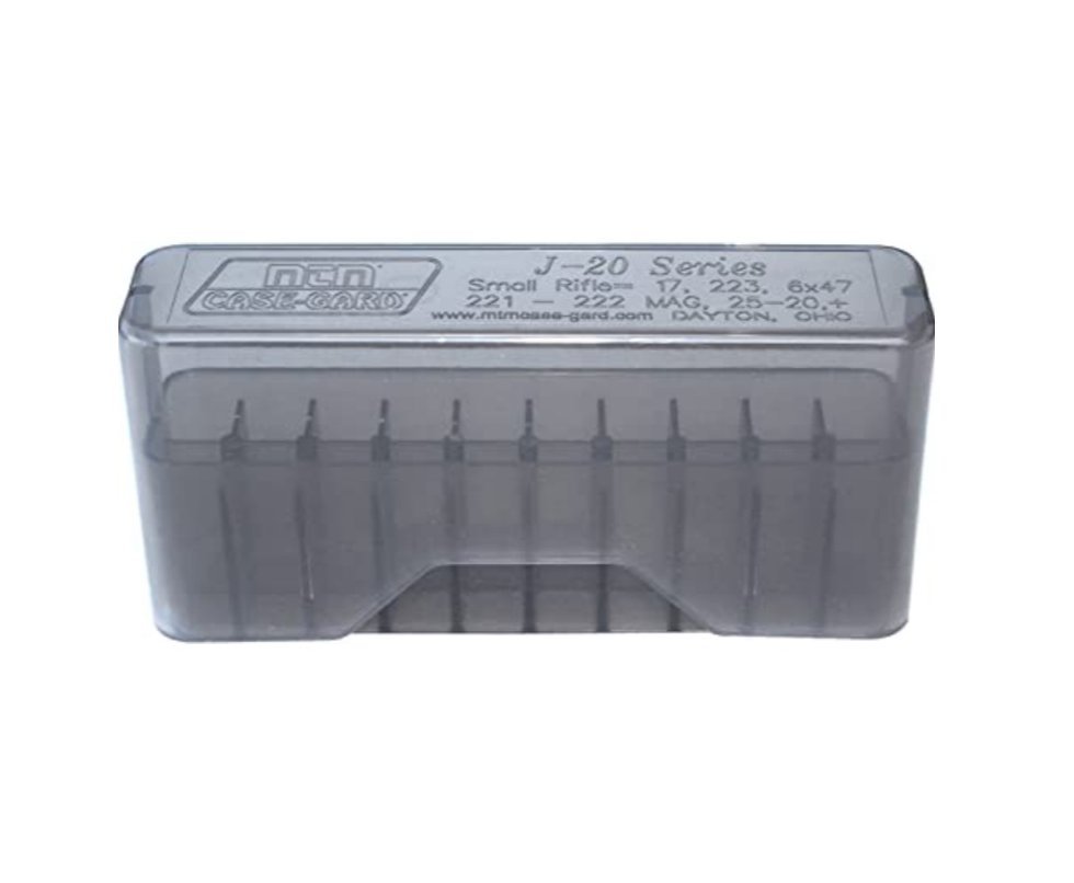 Caixa para Munições MTM Case Gard Cal. 17/221/223/204 RUG/222 Cinza