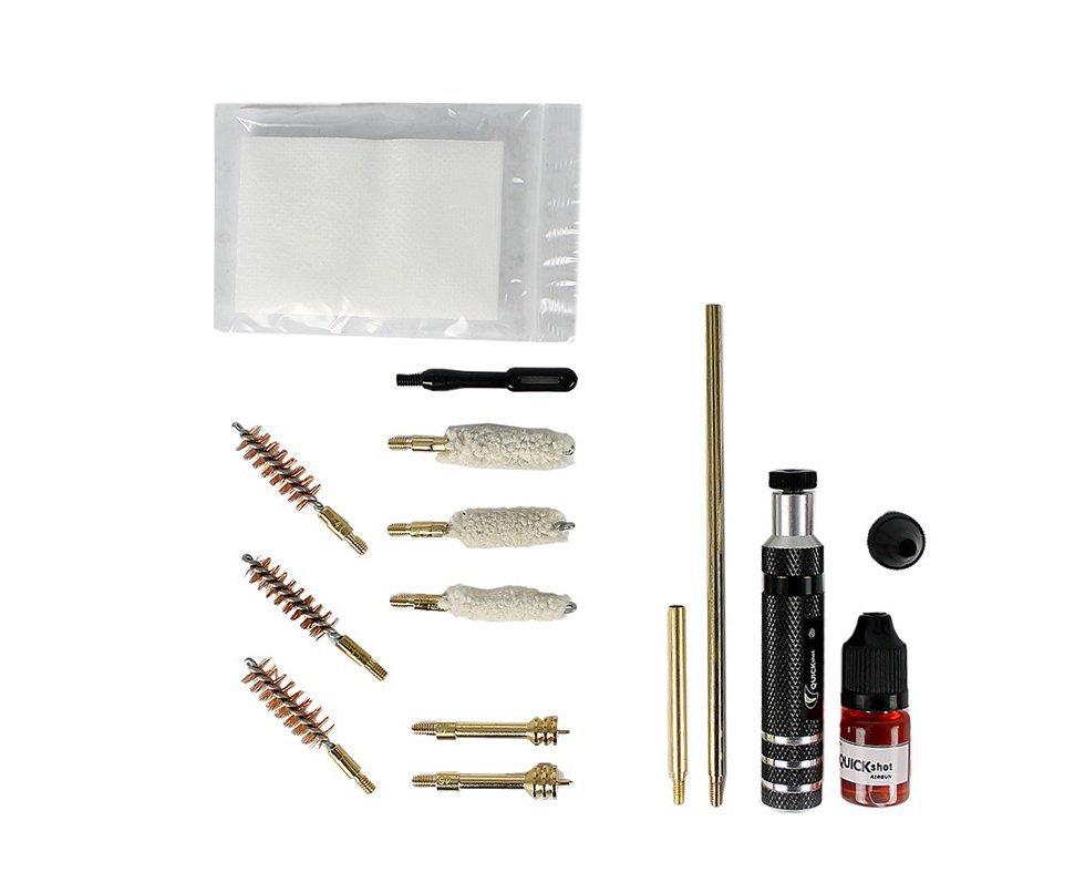 Kit de limpeza Quickshot Pro para armas curtas (9mm/.357cal .40cal e .45cal)