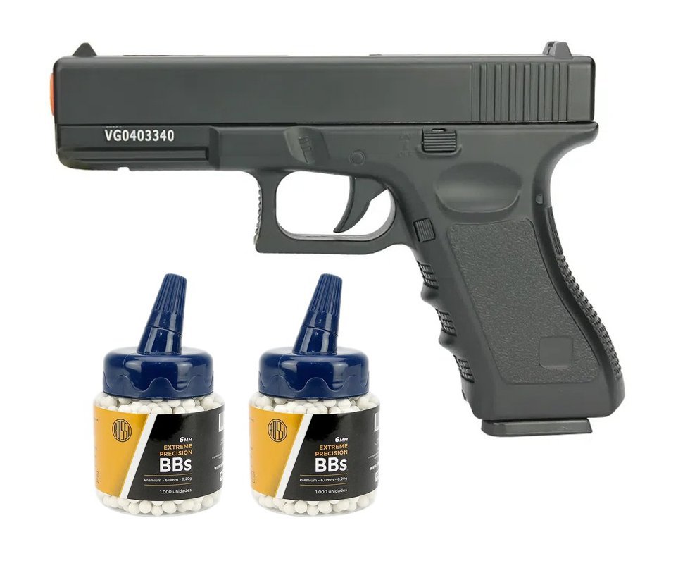 Pistola De Airsoft Full Metal Vg Gk-v20 Spring 6mm + 2000bbs