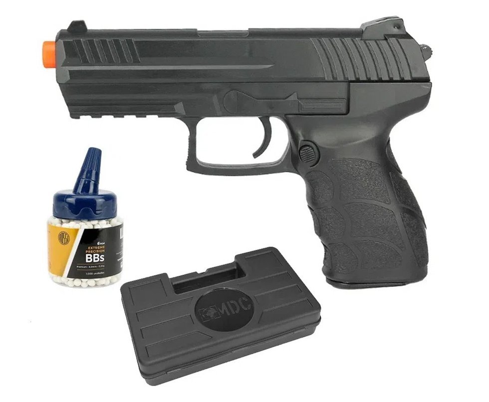 Pistola de Airsoft P30 V312 Spring 6mm - Vigor Rossi + Case + BBs